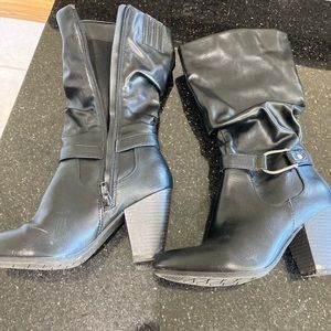Ladies Black heel boots